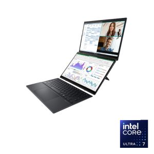 اسوس Zenbook Duo UX8406CA-PZ062WS لاب توب - انتل® كور™ الترا 7-255H - رامات 32 جيجا بايت - هارد ديسك 1 تيرا بايت SSD - جرافيك Intel® Arc™ Graphics - شاشه 14'' 3K OLED - ويندوز 11 - رمادي