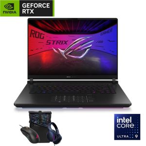 اسوس ROG SCAR 18 G835LW-AI642W لاب توب - جرافيك NVIDIA® GeForce RTX 5080 16GB - انتل® كور™ الترا 9-275HX - رامات 64 جيجا بايت - هارد ديسك 2 تيرا بايت SSD - شاشة 18" Mini LED بوصه 240 هرتز - ويندوز11 - اسود